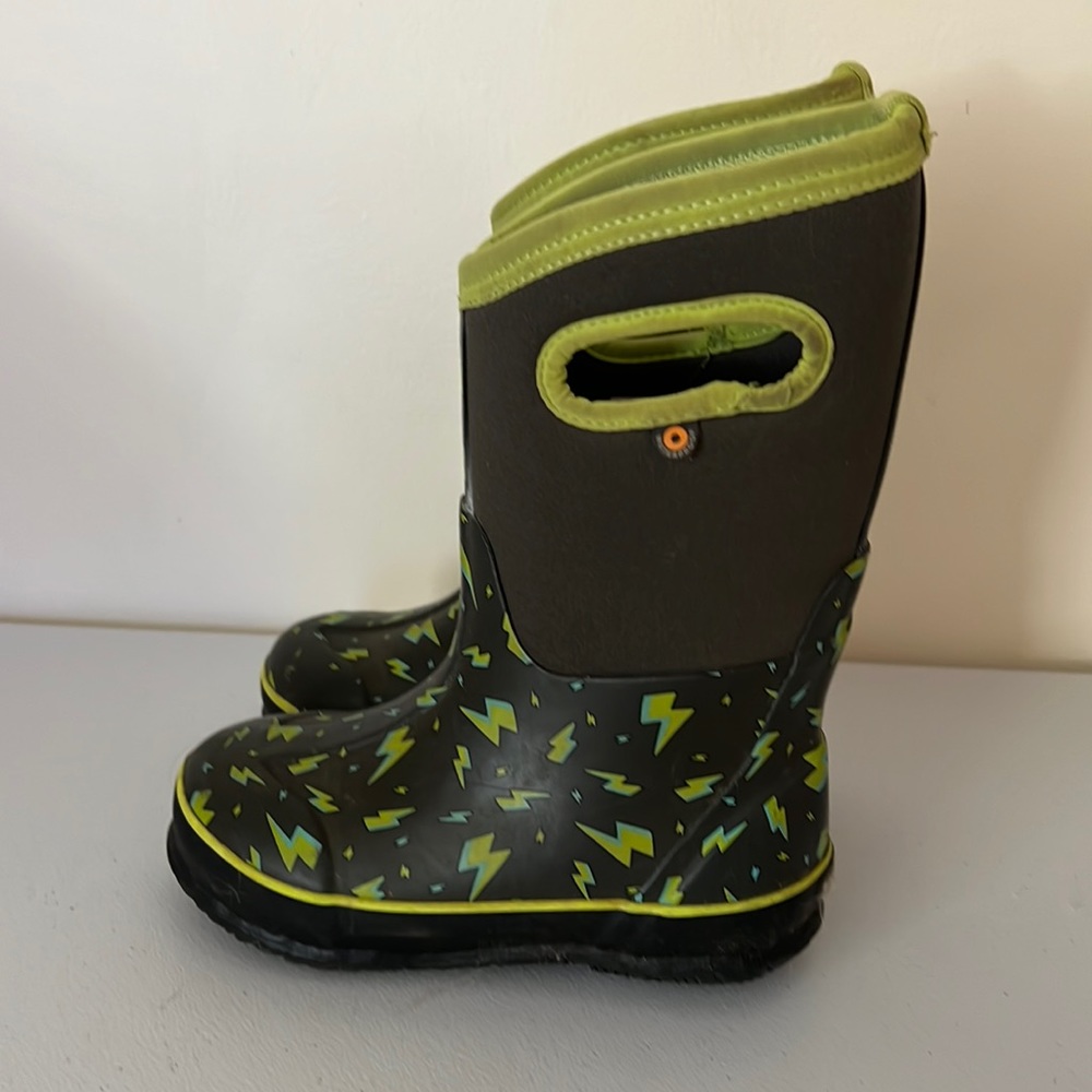 Bogs Classic Kids Winter Boot Size 12 Green Lightning